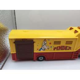Camion cirque Pinder Majorette Made in France 1/60