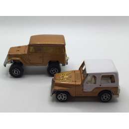 JEEP + TOYOTA 4x4 MAJORETTE MADE IN FRANCE