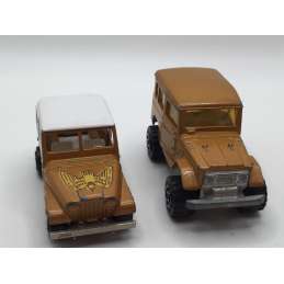 JEEP + TOYOTA 4x4 MAJORETTE MADE IN FRANCE