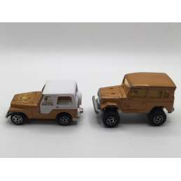 JEEP + TOYOTA 4x4 MAJORETTE MADE IN FRANCE