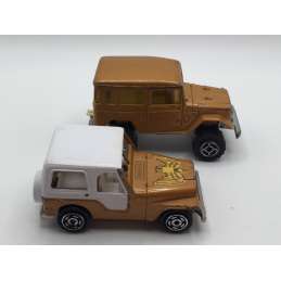 JEEP + TOYOTA 4x4 MAJORETTE MADE IN FRANCE