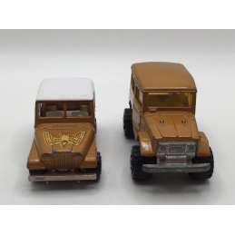 JEEP + TOYOTA 4x4 MAJORETTE MADE IN FRANCE