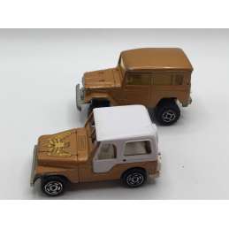 JEEP + TOYOTA 4x4 MAJORETTE MADE IN FRANCE