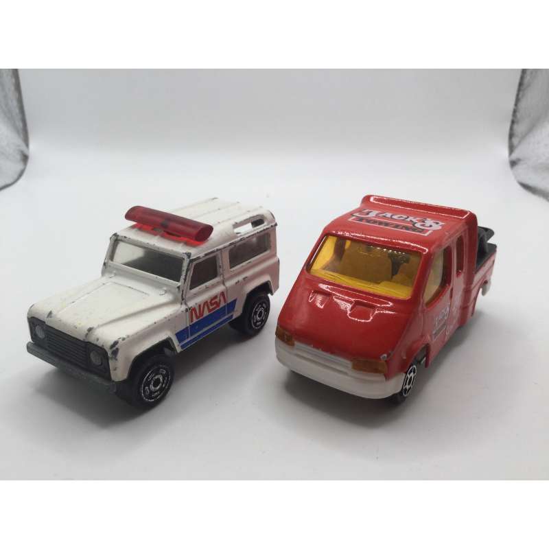 LAND ROVER + FORD TRANSIT MAJORETTE MADE IN FRANCE