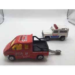 LAND ROVER + FORD TRANSIT MAJORETTE MADE IN FRANCE