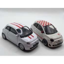 Lot de 2 FIAT 500 ABARTH 1/43 WELLY et BURAGO