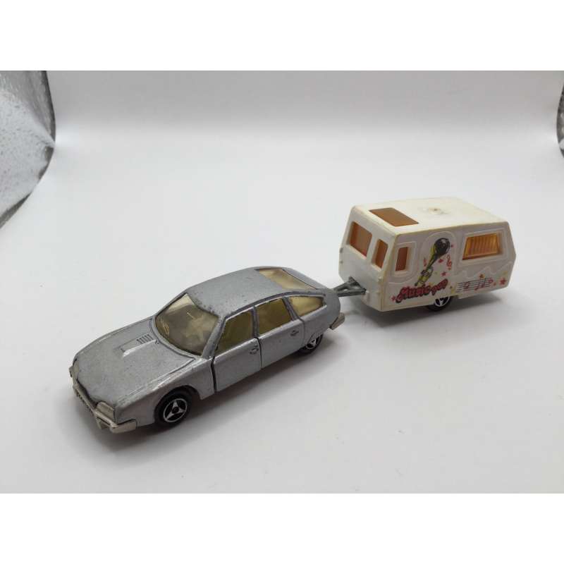 CITROËN CX + CARAVANE ST TROPEZ MAJORETTE MADE IN FRANCE