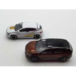 RENAULT MEGANE RS + PEUGEOT 3008 MAJORETTE NOREV