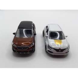 RENAULT MEGANE RS + PEUGEOT 3008 MAJORETTE NOREV