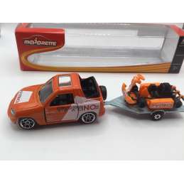 TOYOTA RAV 4 MAJORETTE AVEC REMORQUE KARTING