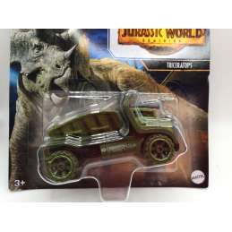 TRICERATOPS JURASSIC WORLD HOTWHEELS CARACTER CARS