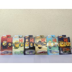 Collection MINIONS 6 véhicules Hotwheels