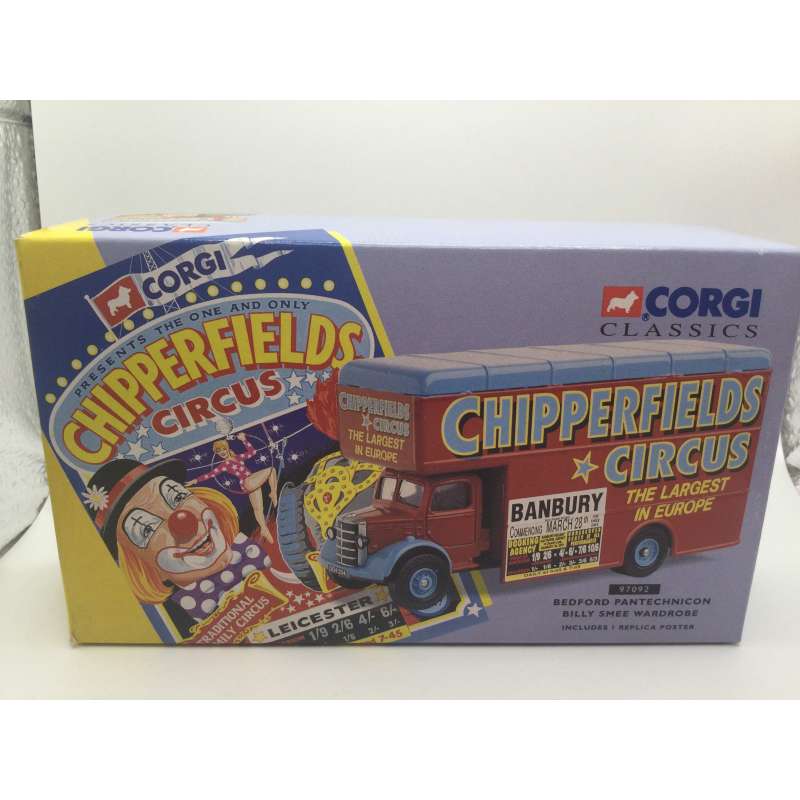 CIRQUE CHIPPERFIELDS BEDFORD PANTECHNICON BILLY SMEE WARDROBE CORGI CLASSICS