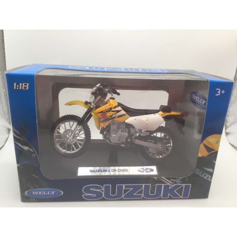 MOTO SUZUKI DR-Z400S WELLY 1/18