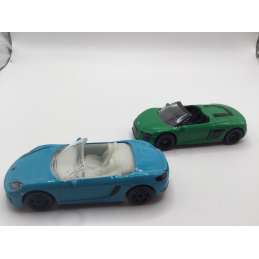 AUDI R8 + PORSCHE 718 BOXTER MAJORETTE