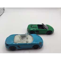 AUDI R8 + PORSCHE 718 BOXTER MAJORETTE