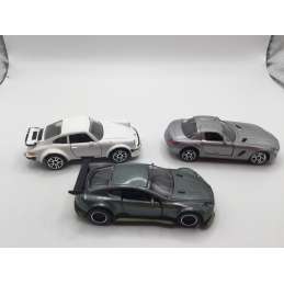 Lot de 3 MAJORETTE ASTON MARTIN MERCEDES PORSCHE