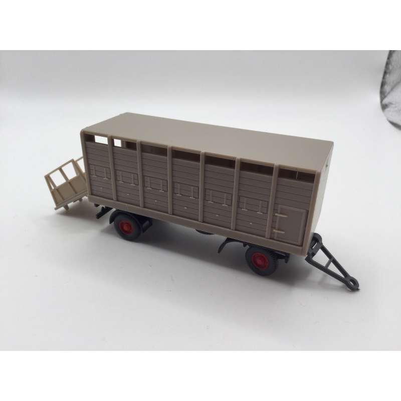 REMORQUE TRANSPORT D'ANIMAUX WIKING 1/87 HO