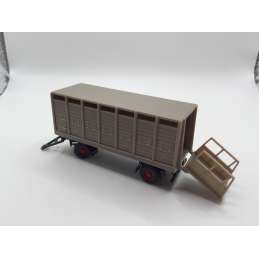 REMORQUE TRANSPORT D'ANIMAUX WIKING 1/87 HO