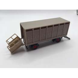 REMORQUE TRANSPORT D'ANIMAUX WIKING 1/87 HO