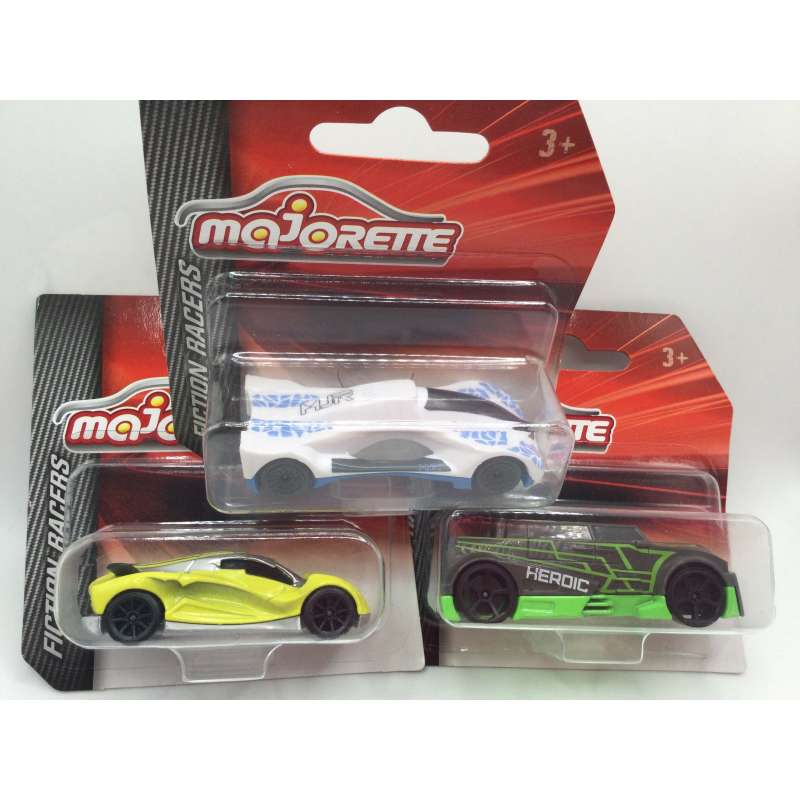 LOT DE 3 MAJORETTE FICTION RACERS