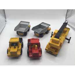 LOT VEHICULES DE CHANTIER MAJORETTE