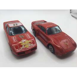 PORSCHE 959 + CHEVROLET CORVETTE BURAGO 1/43