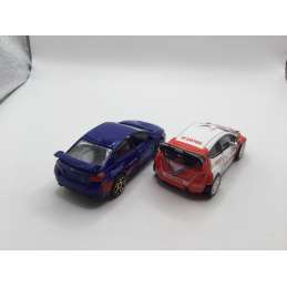 LOT DE 2 VOITURES DE RALLY FORD FIESTA WRC SUBARU WRX STI NOREV MAJORETTE