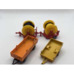 LOT DE PETITES REMORQUES SIKU MAJORETTE NOREV