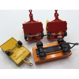 LOT DE PETITES REMORQUES SIKU MAJORETTE NOREV