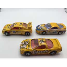 Lot de 3 voitures course MAJORETTE