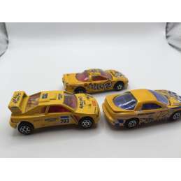 Lot de 3 voitures course MAJORETTE