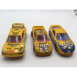Lot de 3 voitures course MAJORETTE