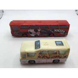 LOT DE 2 BUS MAJORETTE 1/87