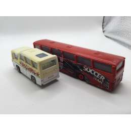 LOT DE 2 BUS MAJORETTE 1/87