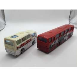 LOT DE 2 BUS MAJORETTE 1/87