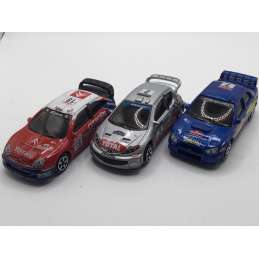 LOT MAJORETTE WRC PEUGEOT...