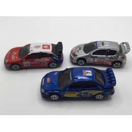 LOT MAJORETTE WRC PEUGEOT CITROËN SUBARU