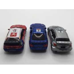 LOT MAJORETTE WRC PEUGEOT CITROËN SUBARU