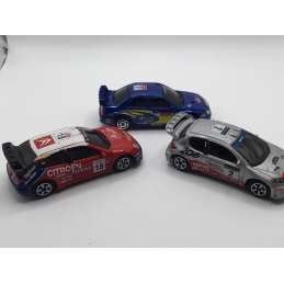 LOT MAJORETTE WRC PEUGEOT CITROËN SUBARU