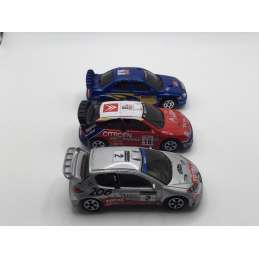 LOT MAJORETTE WRC PEUGEOT CITROËN SUBARU
