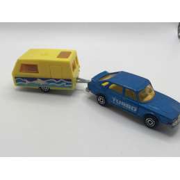 SAAB TURBO AVEC CARAVANE SAINT TROPEZ MAJORETTE