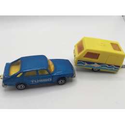SAAB TURBO AVEC CARAVANE SAINT TROPEZ MAJORETTE