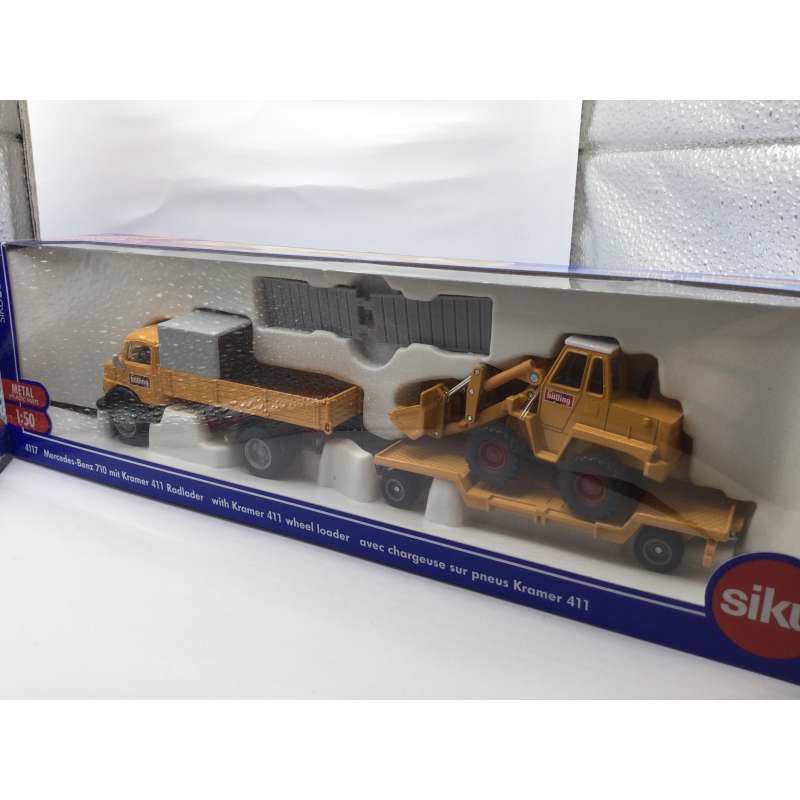 SIKU 4117 Camion Mercedes avec remorque chantier
