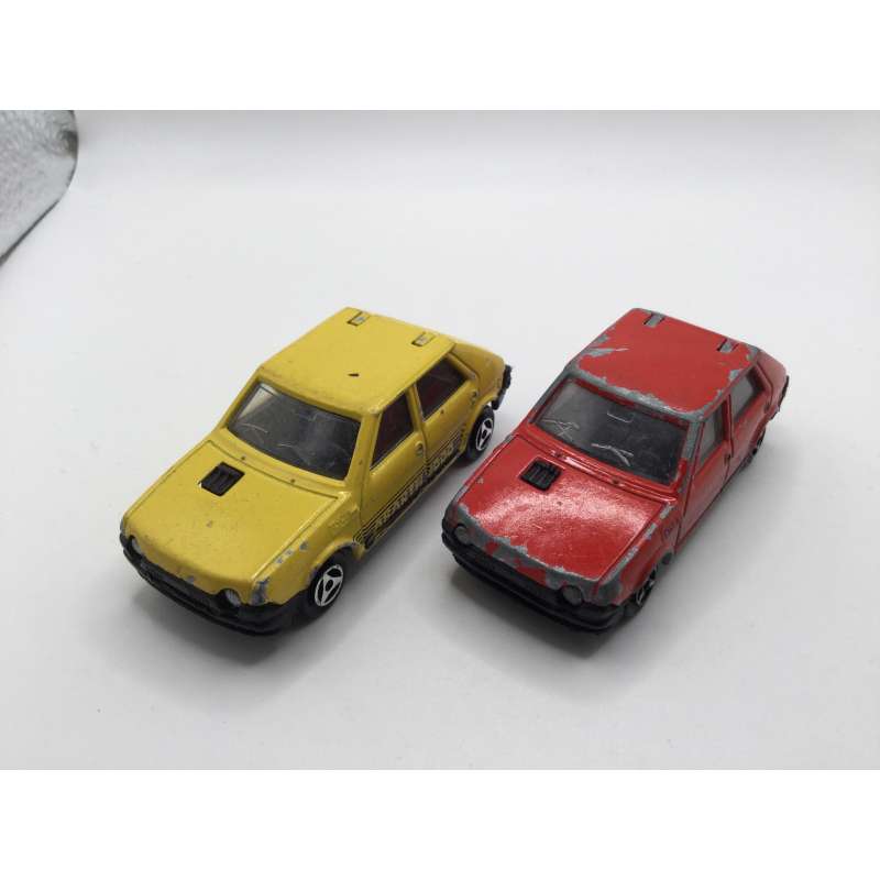 Lot de 2 FIAT RITMO ABARTH 2000 MAJORETTE